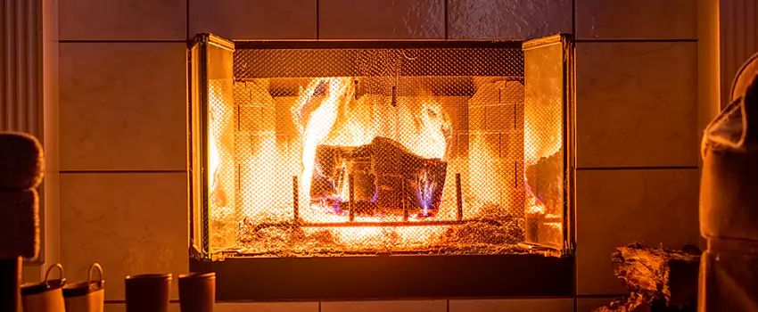 Mendota Hearth Landscape Fireplace Installation in Midvale, Utah